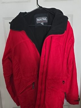 Pacific Trail Red Jacket with Black Hood Lining